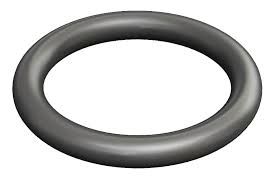 A gray ring kept on a white background